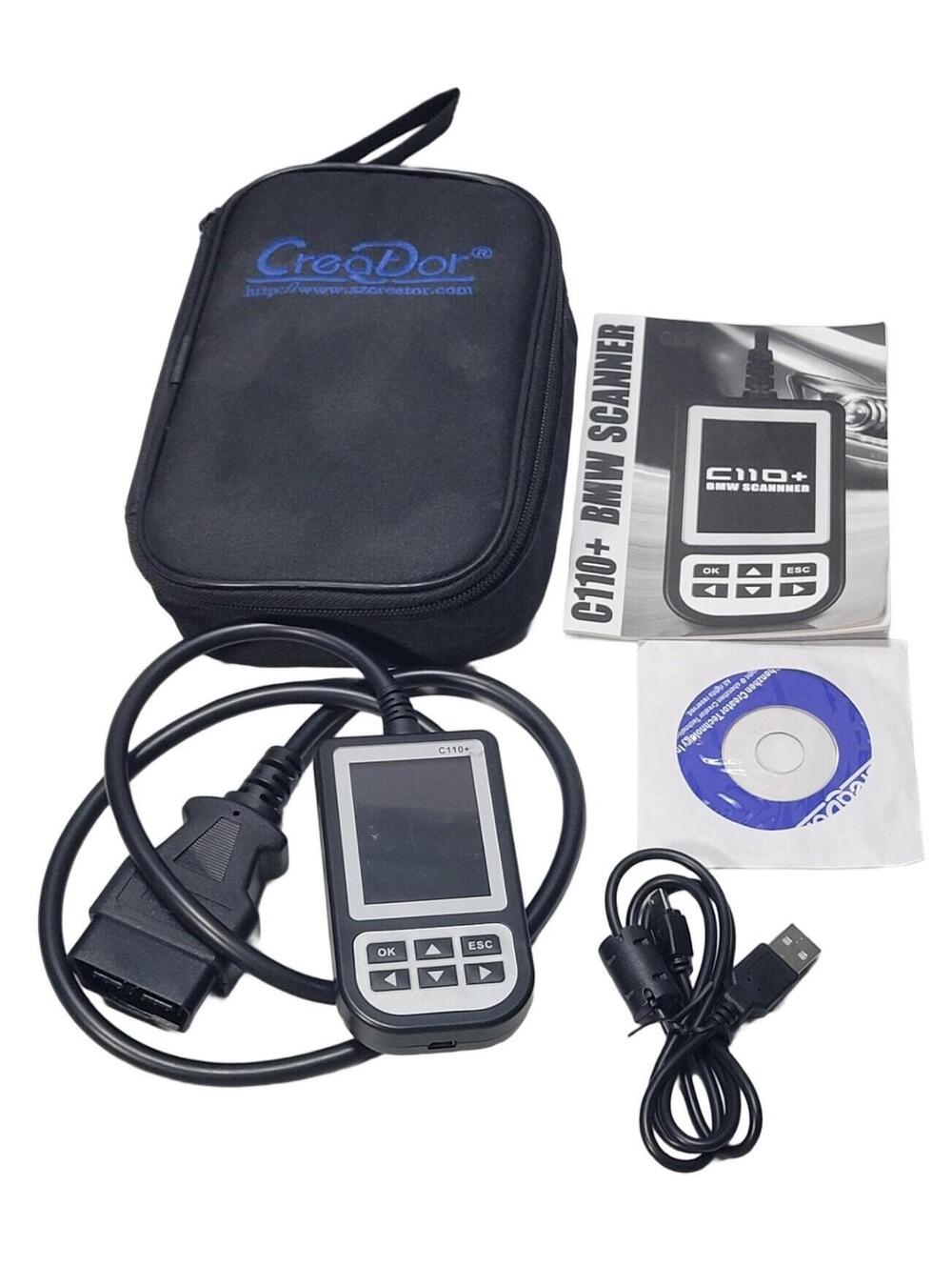 Creator C110+ OBD2 BMW MINI Scanner Diagnostic Tool Code Reader Engine ABS SRS